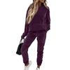Women  Velvet Tracksuits Jogging Hoodie Sweatsuits