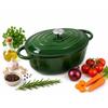 ENAMELED CAST IRON ROASTER 33cm 6.4L GREEN 7753