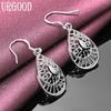 925 Sterling Silver Teardrop Earrings Wedding Jewelry