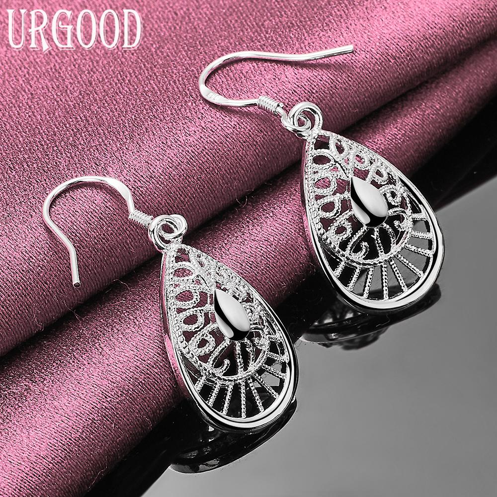 925 Sterling Silver Teardrop Earrings Wedding Jewelry