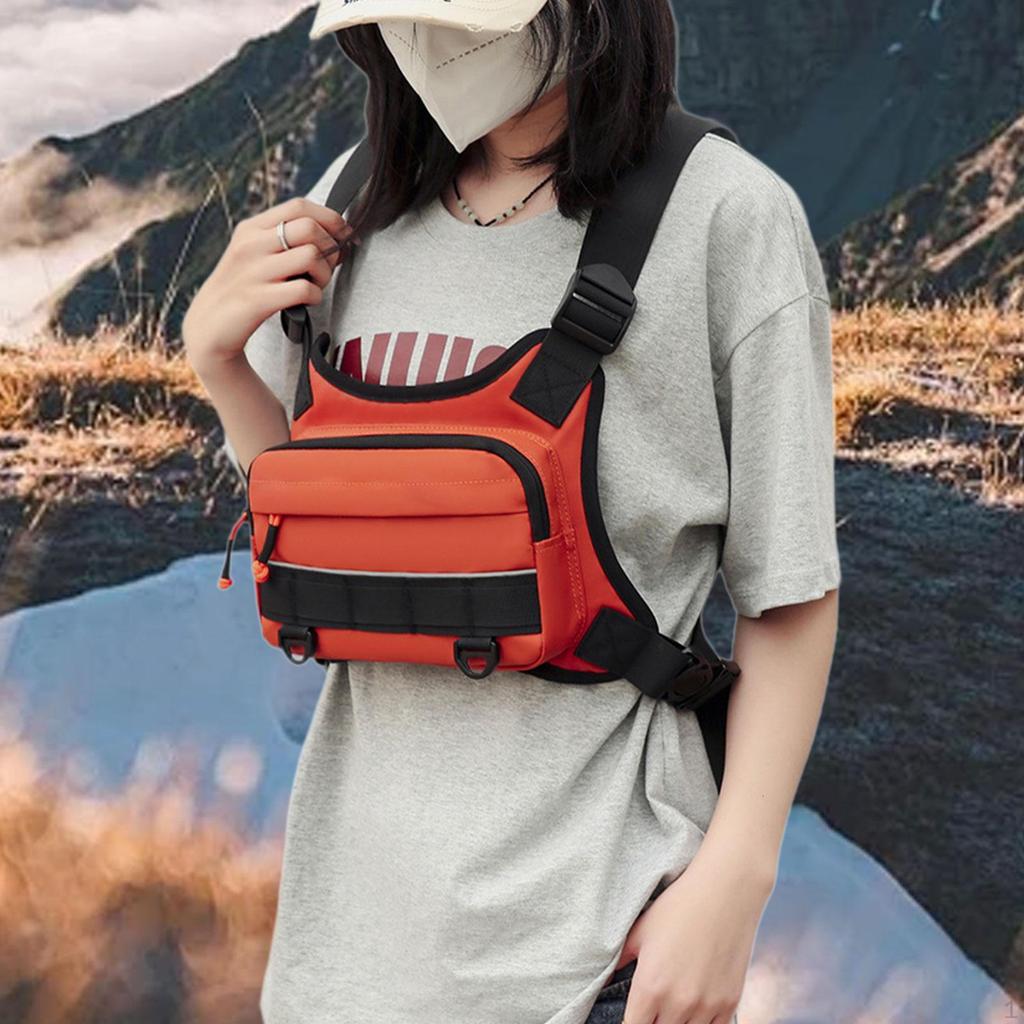 Chest Bag for Men Vest Hiking Cycling Travel Sports Rock Climbing