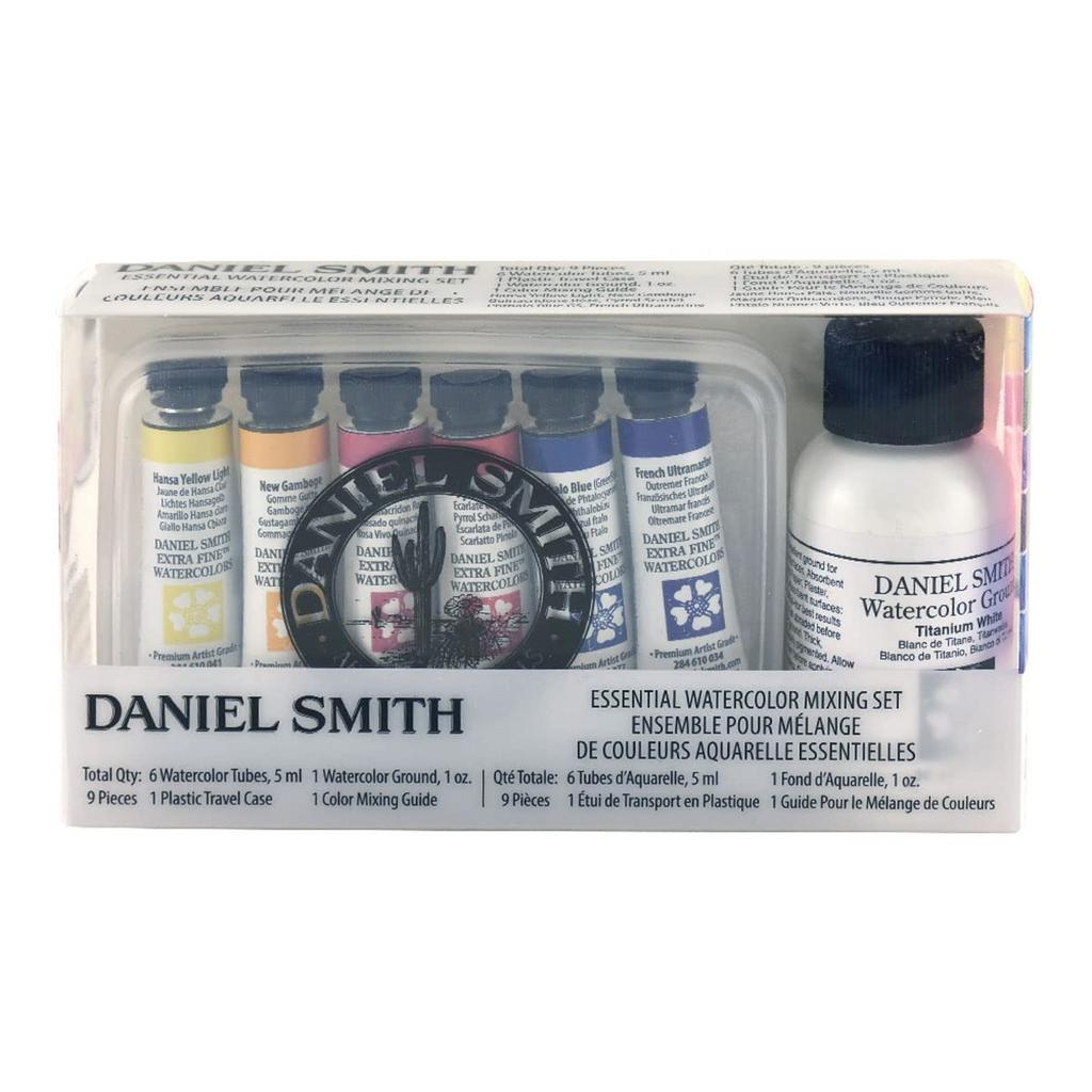Daniel Smith Extra Fine Essential Mix Průhledné akvarelové barvy, sada 6 barev s podkladem, 5 ml (Ne. 2), 285610117