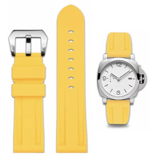 

Ремешок для часов Nywing, 22мм/24мм, резиновый ремешок, мягкий силиконовый ремешок для часов с восточной пряжкой, черный, синий, оранжевый, серый, ремешок Panerai