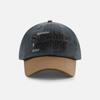 Hat women's new trendy brand letter embroidery baseball cap men's street fashion contrasting color splicing cap