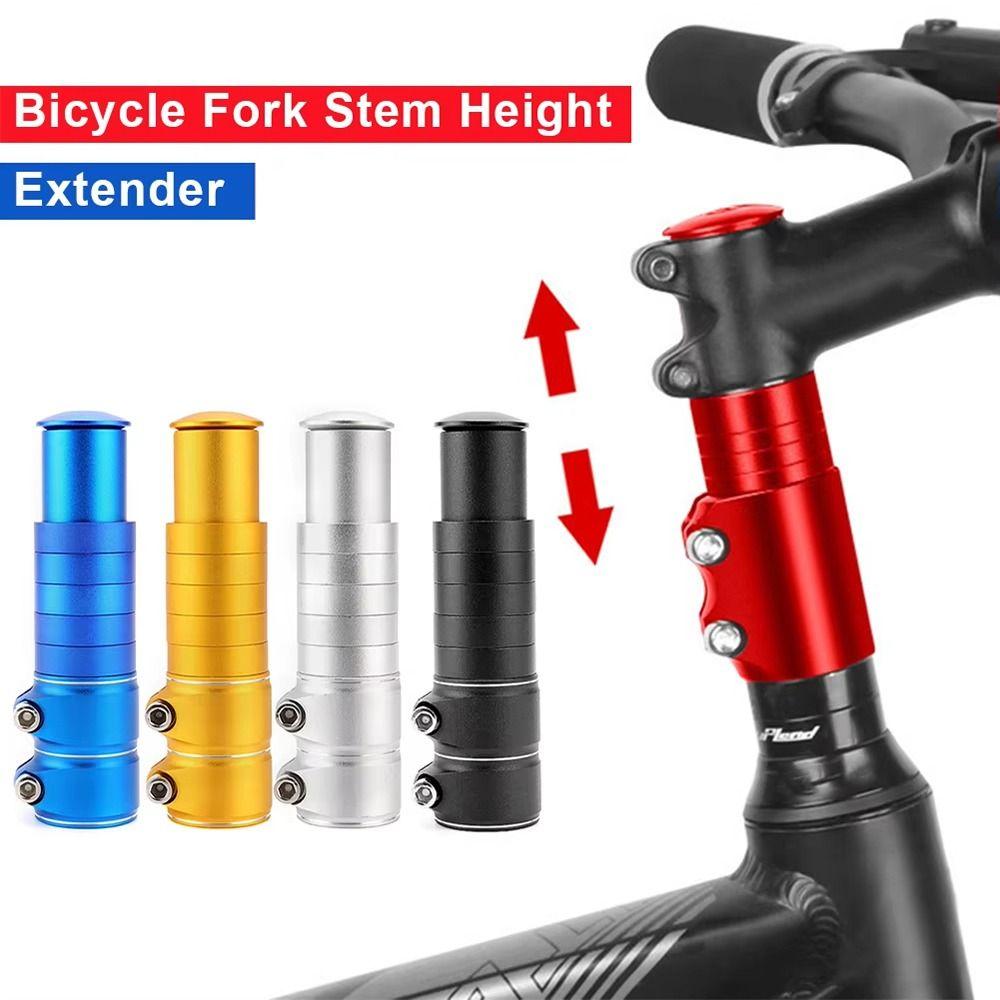 Aluminum Alloy Bike Fork Stem Extender Adjustable Bicycle Handlebar Raiser for Mountain Bike