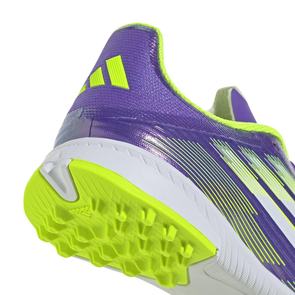 Junior Futsal Shoes F50 LEAGUE TF for Boys and Girls NIL82 Purple Lemon Cm [Adidas] 17-24.5cm Rush/Footwear White/Lucid (JI0000) 22.0