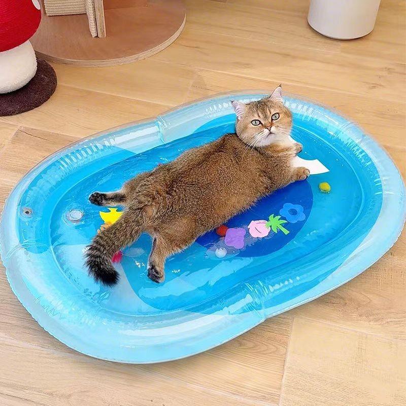 Pet Water Mat Keep Pet Cool Sensory Inflatable Water Mat