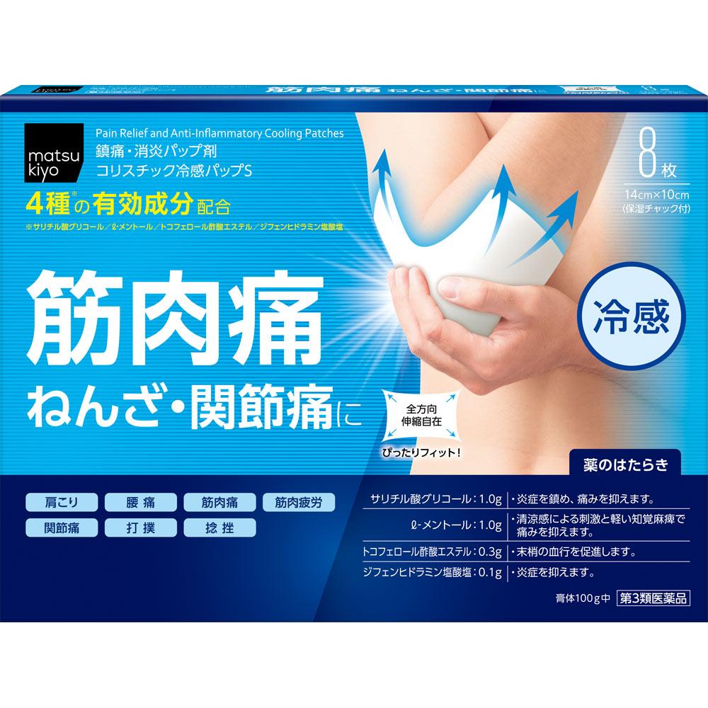 Colistick Cooling Patch S 8 Sheets Patches (Cooling) Paste Indications: Lower Back Pain, Bruises, Sprains, Stiff Shoulders, Joint Pain, Muscle Pain, M