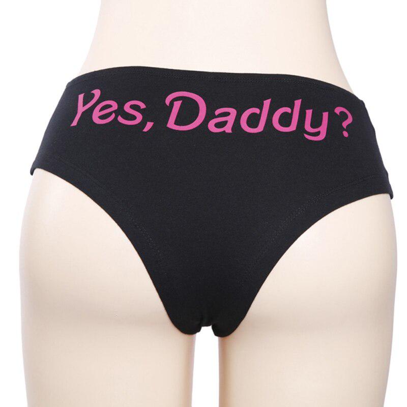 Women's Lingerie G-String Underwear Polyesters Panty Letter Patterned Underpants Women's Lingerie G-String Underwear Polyesters Panty Letter Patterned Underpants