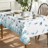 Blue Sea Turtle Seaweed Rectangle Waterproof Tablecloth Party Decor Washable Farmhouse Kitchen Dining Tablecloth Picnic Decor