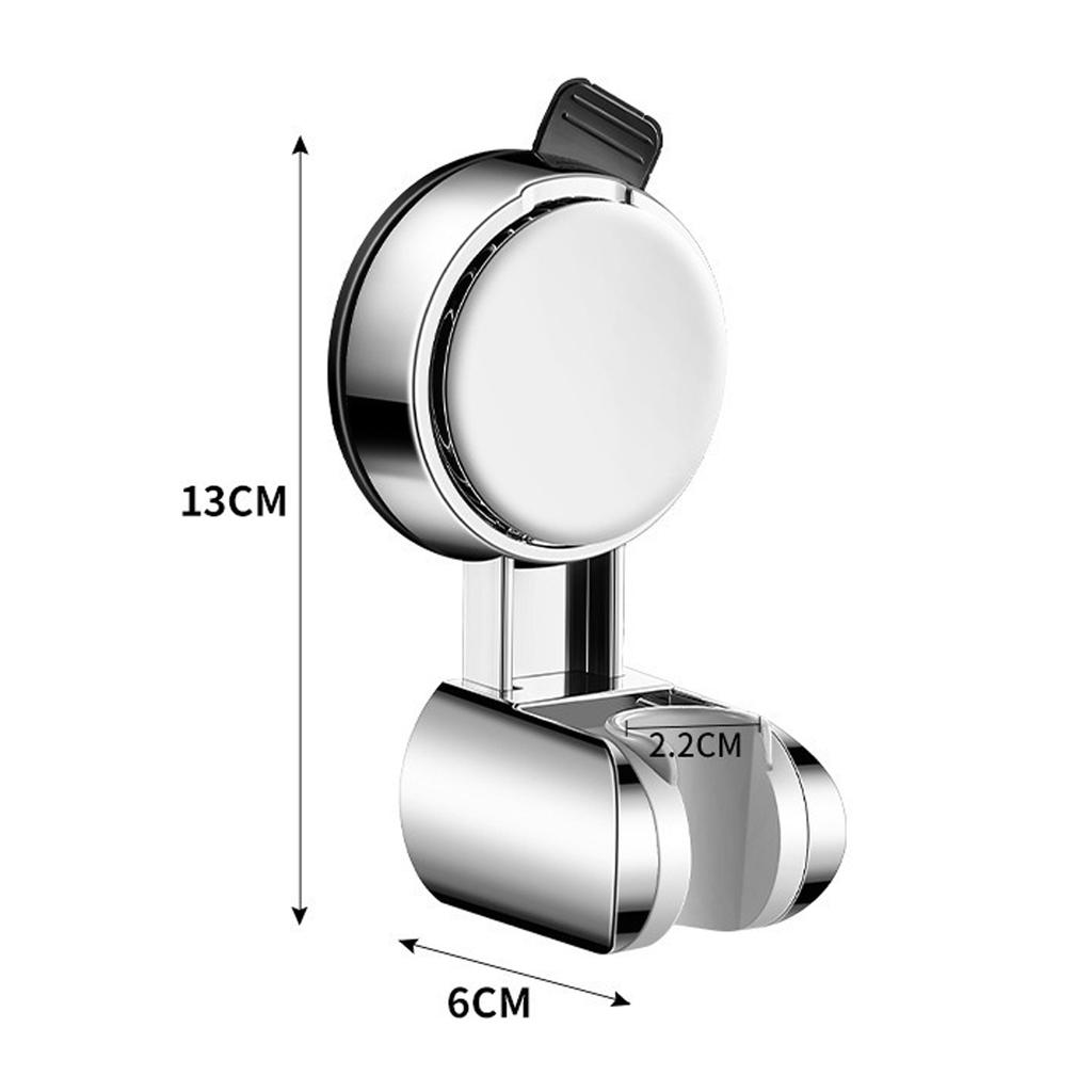 Bathroom Wall Bracket Suction Cup Shower Head Bracket, Adjustable Shower Head Bracket, Can Rotate 360 °