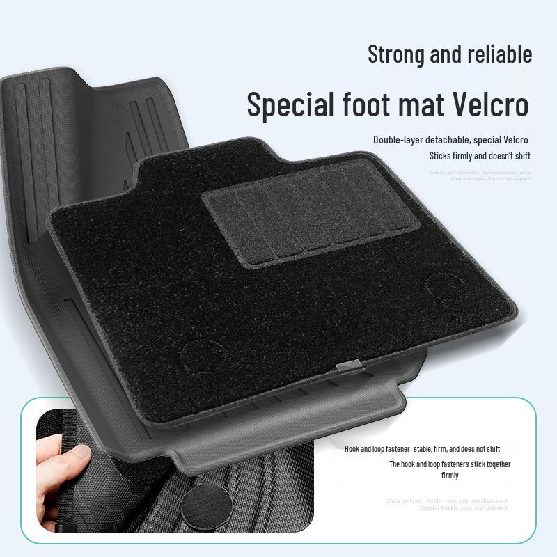 Weilai ET7 Car Mats: TPE Trunk & Interior Mats for 2022-2024 Models - Dirt-Resistant and Custom-Fit