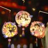 LED Glowing Mid-Autumn Festival Lantern DIY Craft Kit Cartoon Rabbit Lamp  Party Decoration