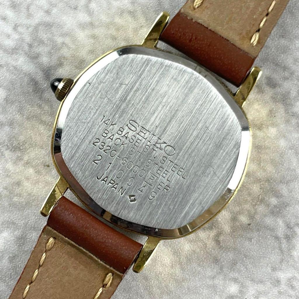 [USED] 14K/Working/SEIKO Exceline Quartz Wristwatch