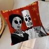 Pillow Covers Cartoon Sofa Decorative Home Double-Sided Printing Short Plush Cute Cushion Cover Classic G-G-Grim Fandango Game