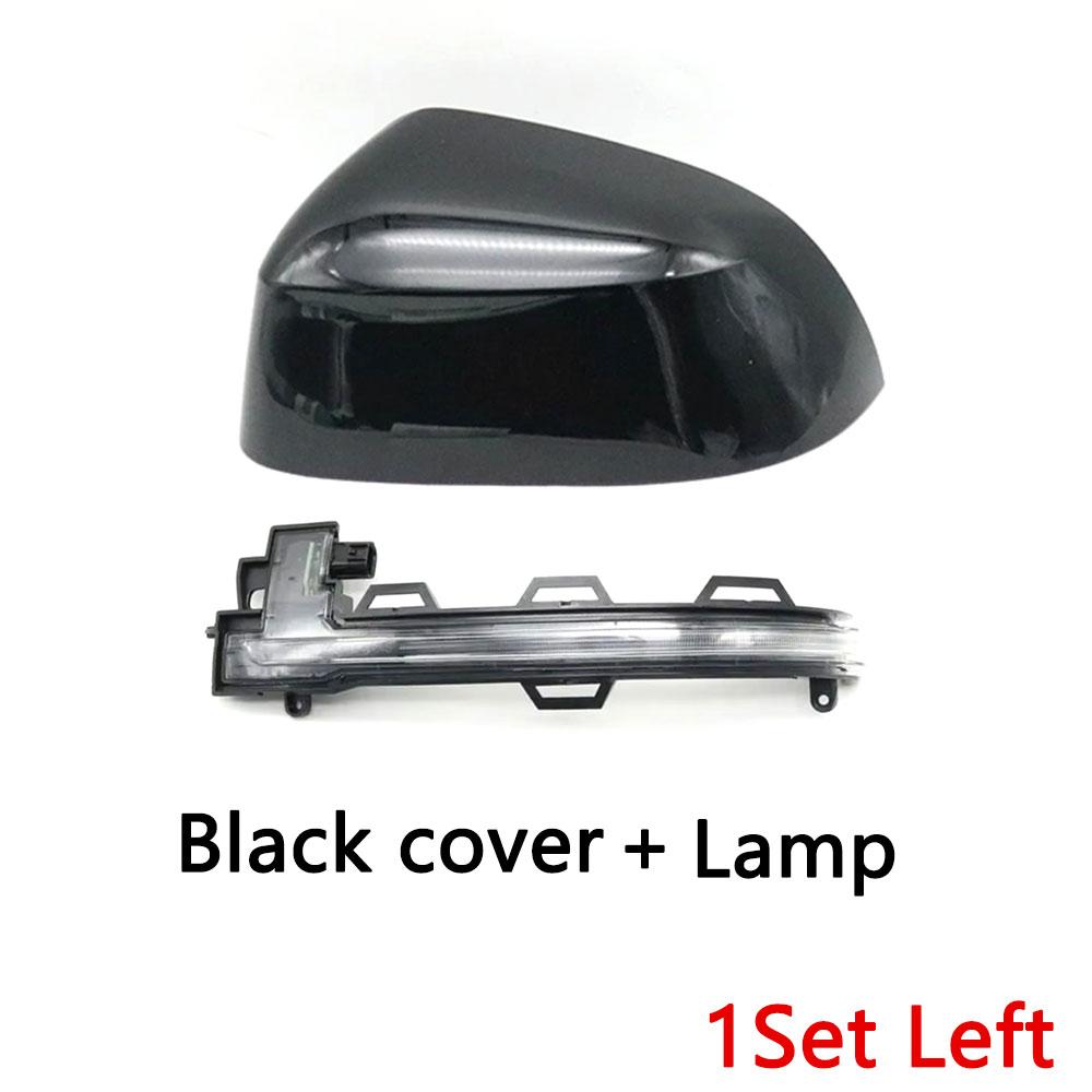 Car Exterior Rearview Mirror Cover Cap and Side Turn Signal Light Lamp For BMW X3 F25 X4 F26 X5 F15 X6 F16