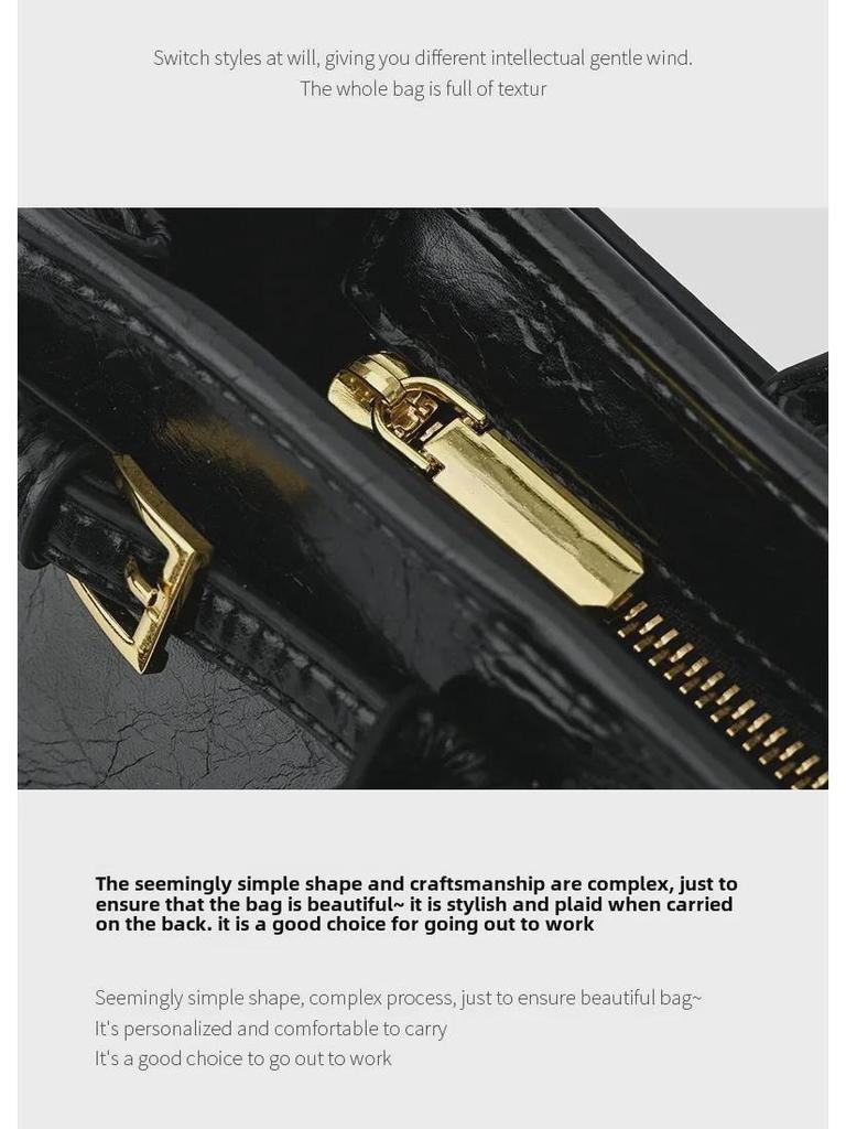 2024 Retro European & American Women's Baguette Shoulder Bag - Large Capacity, Autumn/Winter Collection