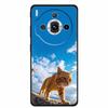 For ZTE nubia Z60S Pro 6.78" Case TPU Soft Black Silicone Painted Cute Cat Starry Cover for Nubia Z60S Pro Luxury Animals Funda