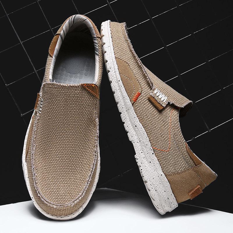 Herrenschuhe Klassische Denim Canvas Schuhe Atmungsaktive Freizeitschuhe Bequeme Slipper Loafer Herren Fahrschuhe Chaussure Hommes