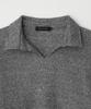 JOJILONG Jn318 Herringbone Knit Pullover - Dark Gray Melange