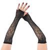 Long Sleeve Half-Finger Gloves Stretchy Fishnet Gloves Punk Gloves Spider Web Gloves  Cosplay