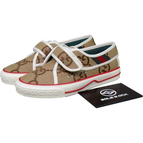 

Gucci Tennis 1977 Canvas Low Top Casual Sneaker Women s Ebony 692918 UKO70 2584 EU 35 коричневий