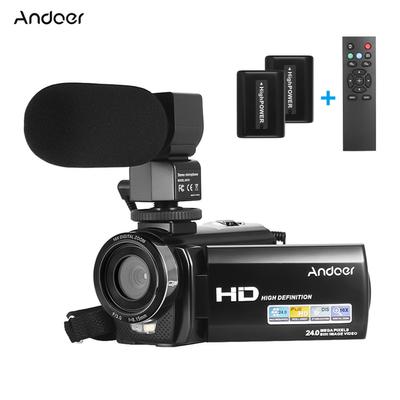 Andoer HDV-201LM 1080P FHD cámara de vídeo Digital videocámara grabadora DV 24MP 16X Zoom Digital pantalla LCD de 3,0 pulgadas