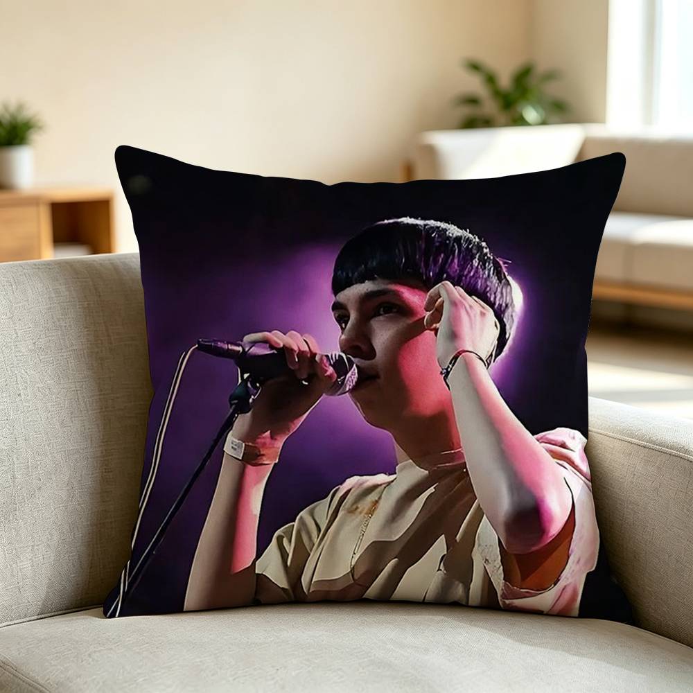 Latin Trap Milo J Musician Pillow Case Square Double-Sided Sofa Cushion Cover Bedroom Bedside Pillow