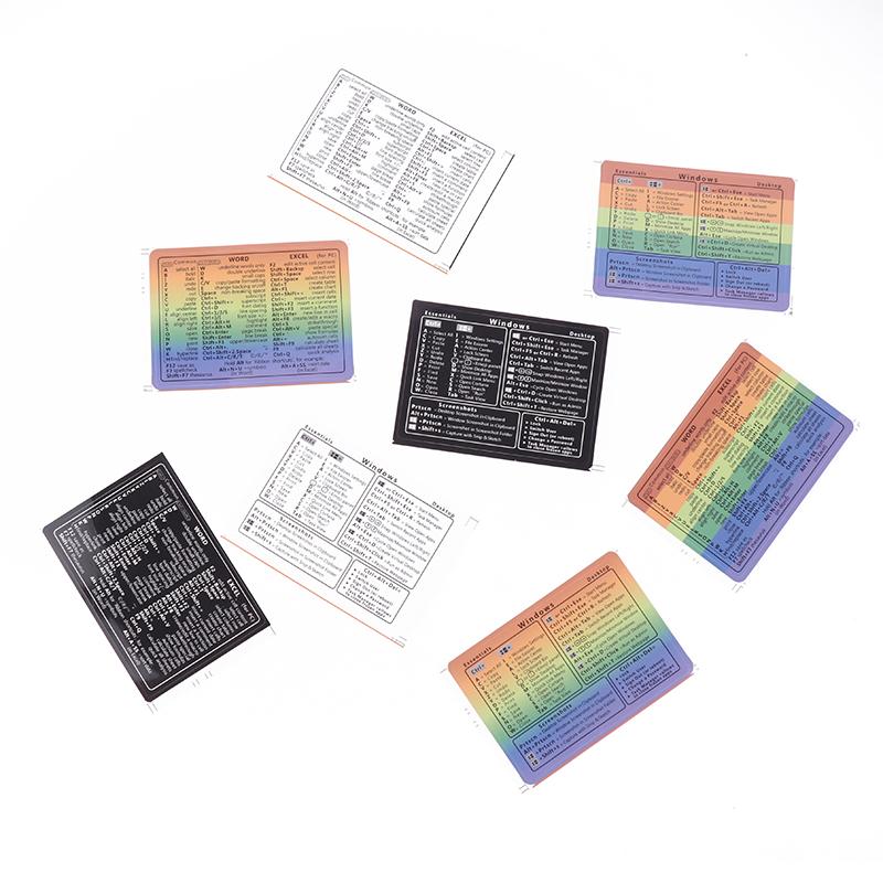 2 adesivi rimovibili per tasti di scelta rapida per tastiera di riferimento Windows/Word per computer, per una guida di riferimento rapido alla tastiera