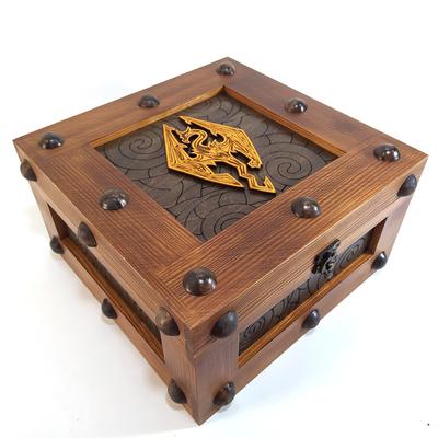 Kapaklı Kasa World of Warcraft Horde 24,5x24,5x14 cm Ahşap Lake