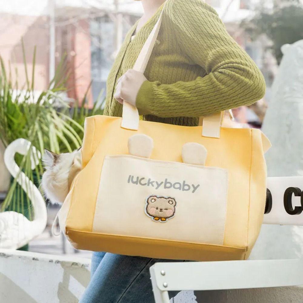 Comfortable Cats Dog Carrier Foldable Outdoor Cat Carrier Bag Travel Cat Handbag  Pet Outing