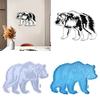 Large Bear Shaped Resin Moulds Halloween Yard Decorations Bear Silicone Moulds Party Home Wall Ornaments Casting Gadget