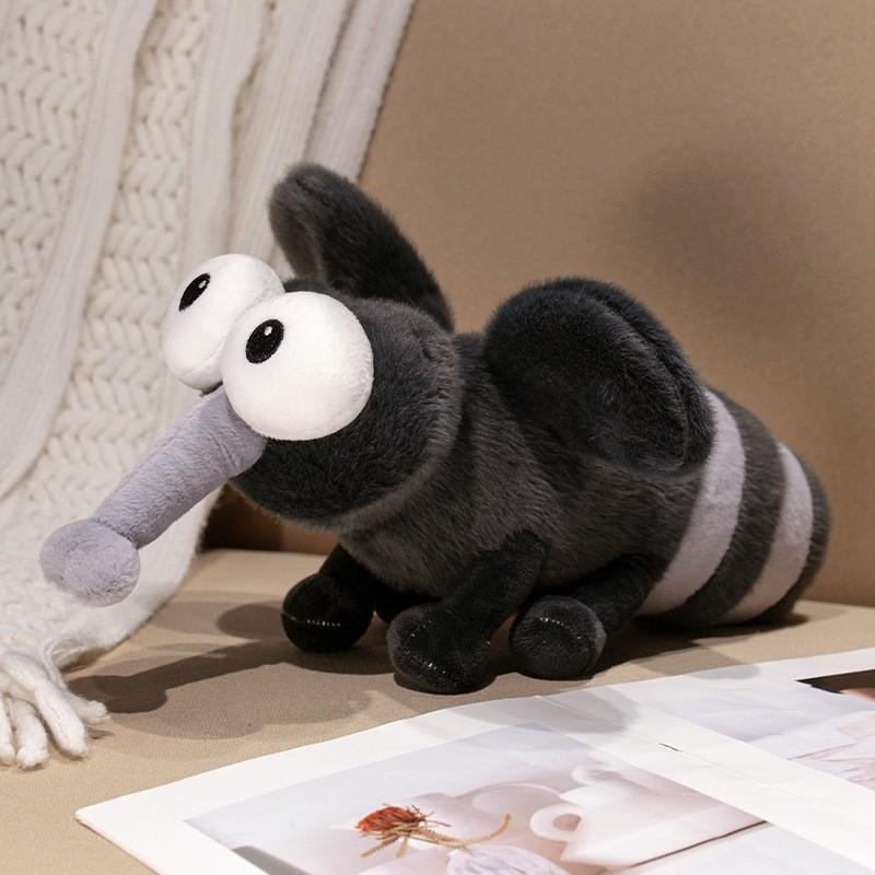 Cute Plush Mosquito Doll With Embroidery Design For Childrens Play Comfort And