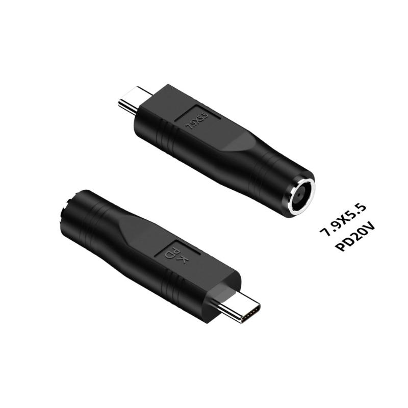 9Pieces Type C Input to Female Output PD100W Conversion Adapters for Laptops with Fast PD Charging and Safety Features