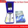 Erkekler İçin Jilet Saklama Kutulu Man Jie Vintage Çift Taraflı Paslanmaz Çelik Tıraş Bıçağı
