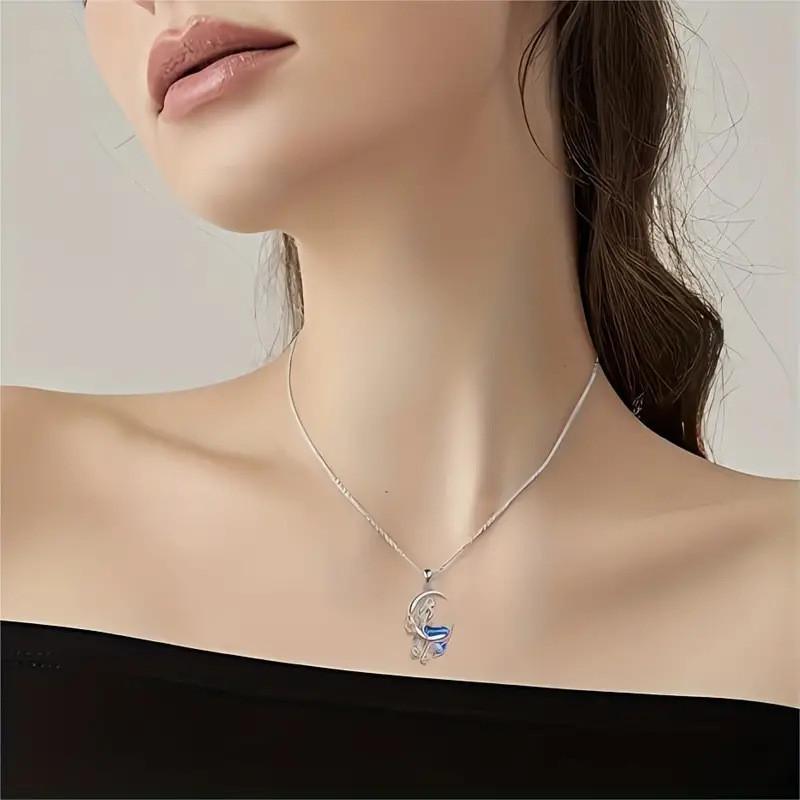 Eye-catching Multicolor Mermaid Star Necklace For Women Trendy Alloy Jewelry Gift