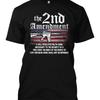 The 2nd Aunisexdunisext American Flag New Unisexs T Shirt Gun Ar 15 Bullets Patriotic