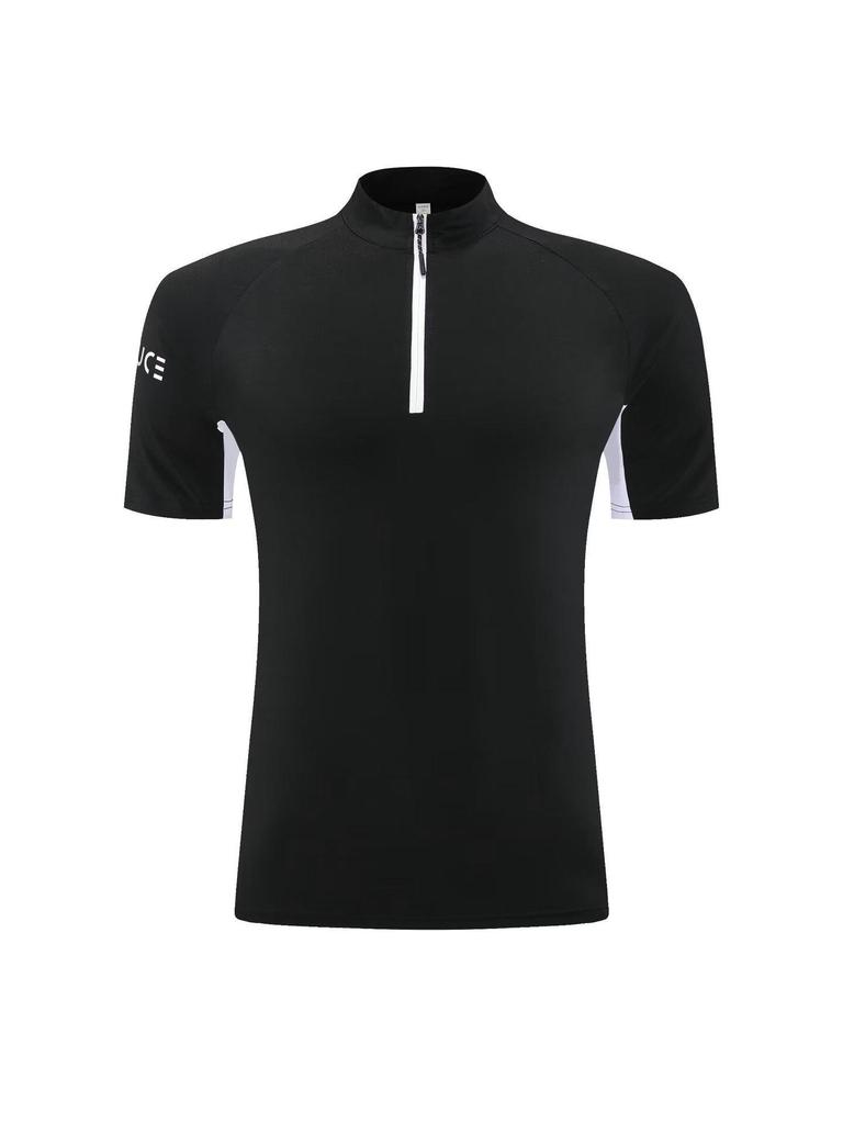 Unisex Quick-Dry Half-Zip Fitness Top for Outdoor Running
