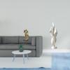 Nordic Resin Knight Feather Abstract Art Figurine Modern Sculpture Decorative Ornament for Office