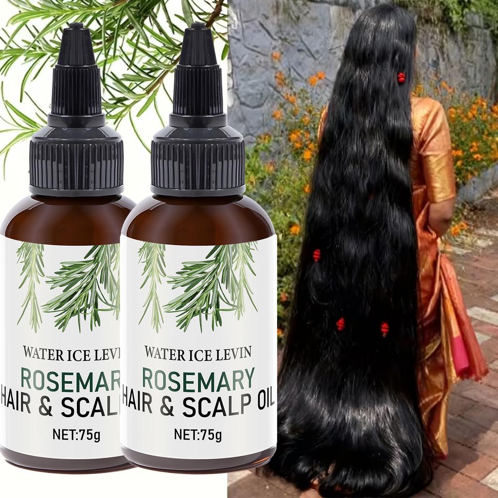 Hair & Scalp Oil with Biotin & Keratin, Rosemary Oil for Deep Moisture & Repair, Nourishing Treatment for All Hair Types