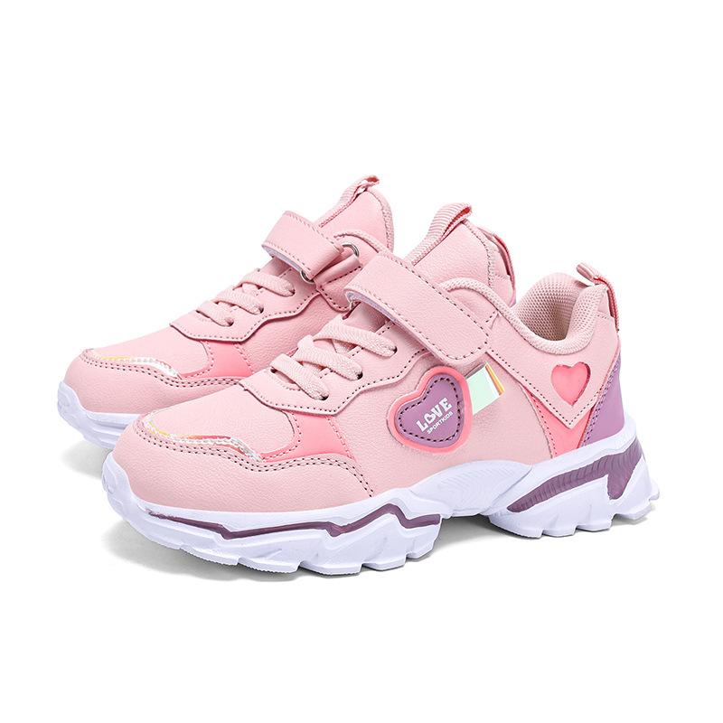 

Girls shoes for children aged 7-12, 2024 Spring and Autumn soft-soled children s sports shoes, light running shoes for students of Zhongda 28 yards inner length 17.8cm