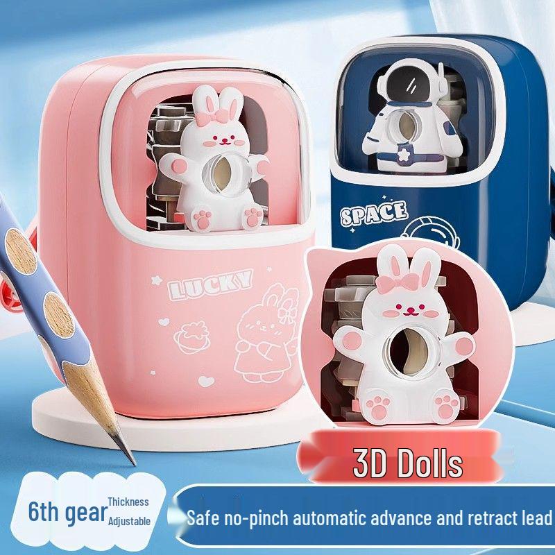 Automatic Pencil Sharpener with Lead Advance for Students and Children