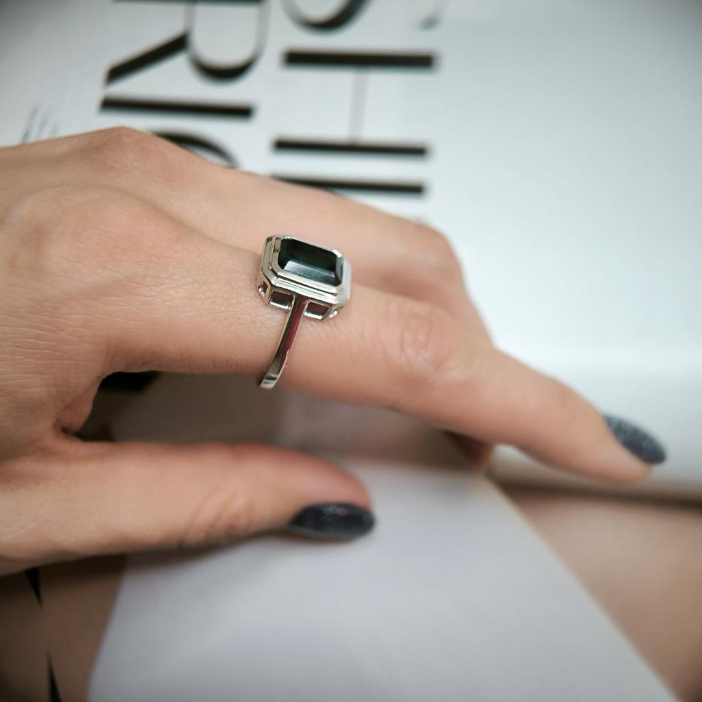 Silver Ring with London Blue Topaz 3ct, Item Weight 4.29 Gr (2178187)