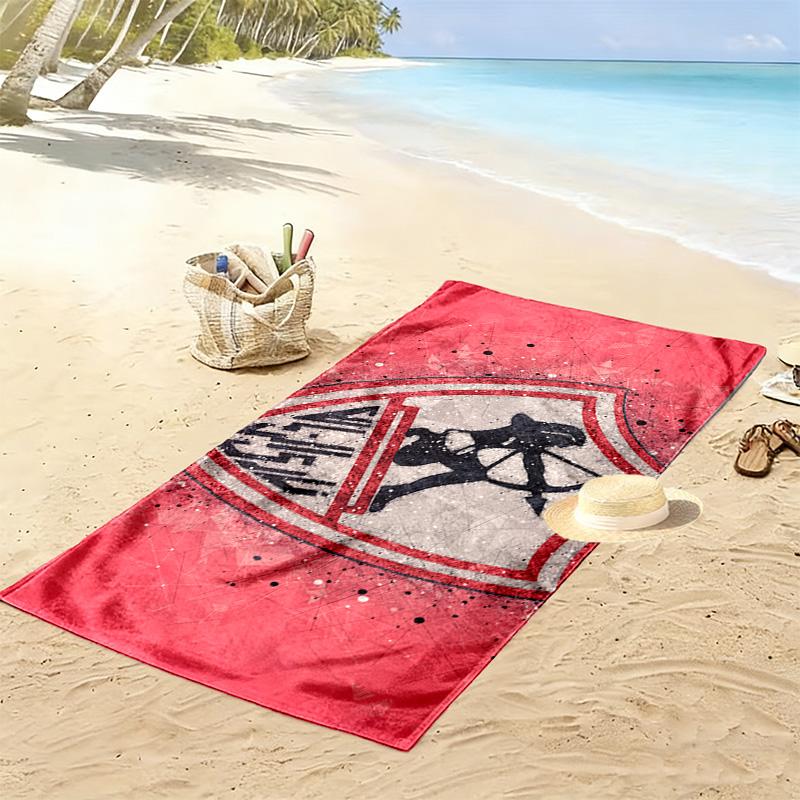 Detroit City FC Print Beach Towel, Large Soft Quick Dry Towel for Beach Camping Swimming