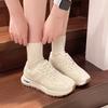 2025 Neue Damen Tennisschuhe Damen Mode Plateau-Sneaker Damen Atmungsaktive Schnür-Freizeitsportschuhe Damen Joggingschuhe