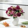 Artificial Flowers Vase Home Room Decora Accessories Wedding Wreath Scrapbook Peony Candy Festival Silk Rose Brial Bouquet Gifts
