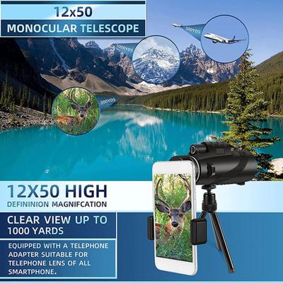 Telescopio Monoculare 80x100 Monoculari ad Alta Potenza per Adulti Visione ad Alta Definizione Monoculare per Caccia Fauna Selvatica Birdwatching Viaggi Campeggio
