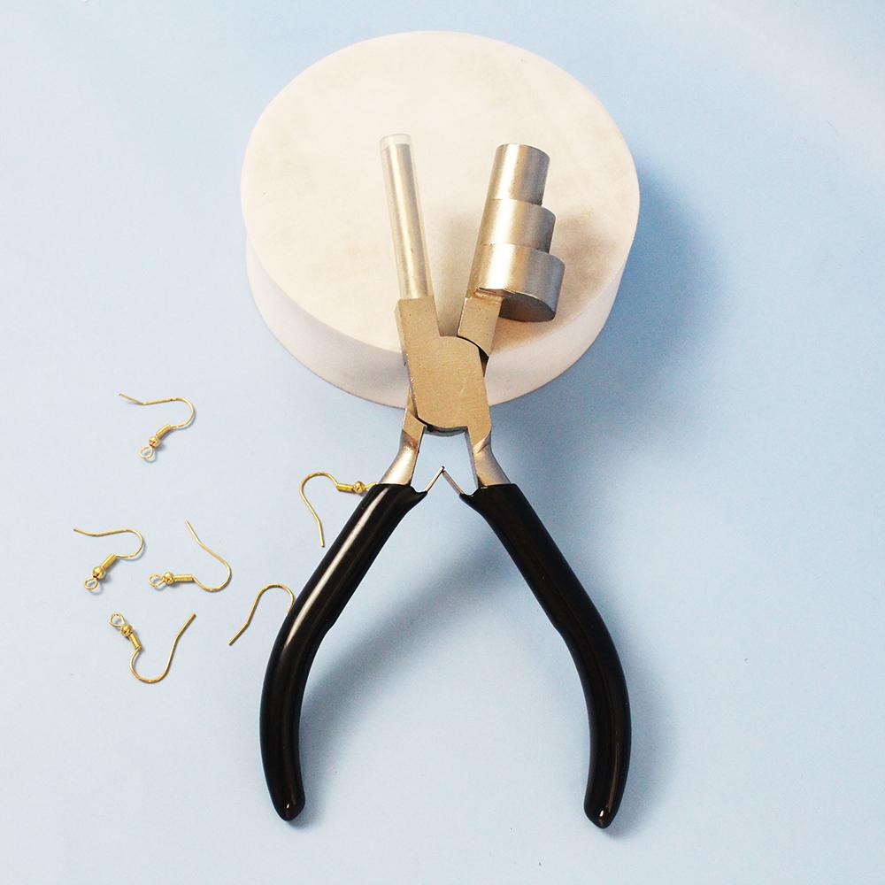 Professional Wire Bending Pliers - 3 Sizes (13/17/22mm) Stainless Steel Jewelry Tool for Looping Wrapping And Bail Making