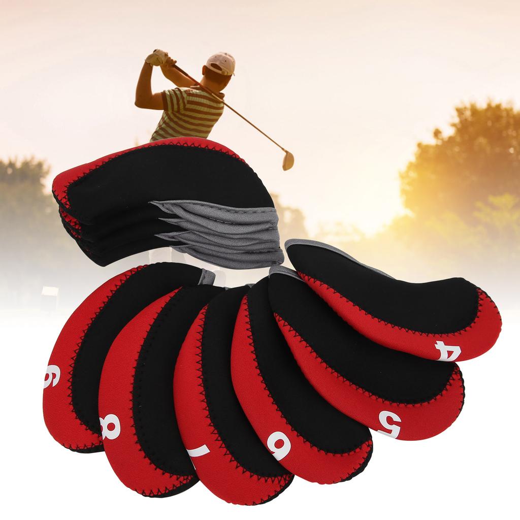 10PcsCelsiusset Leather     Iron Head Covers   Putter   Head   Case Set