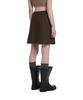 Trunk Project Buttoned Miniskirt_Brown